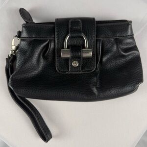 New York & Company Black Wristlet Clutch